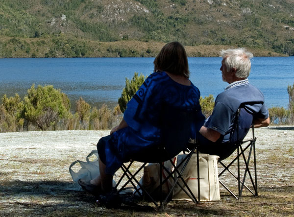 Lunch at Lake Pedder